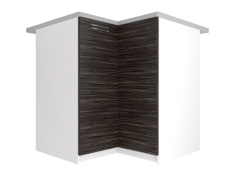 Meuble de cuisine d'angle sans plan de travail TOR SNP90/2/WT/HK/BB/F