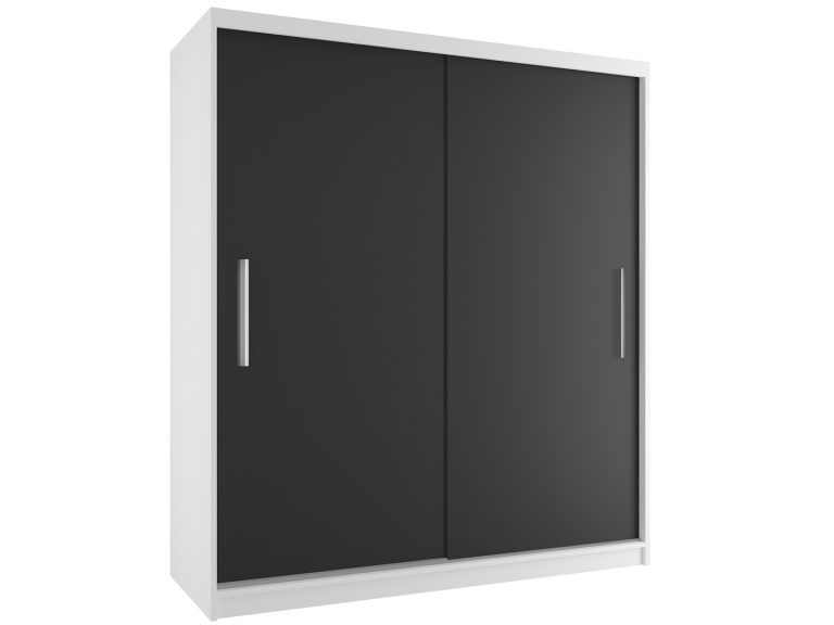 Armoire coulissante 158 cm noir ébène foncé Fabricant SI SZP3/3/W/B/0/AL