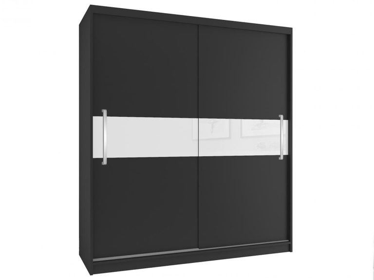 Armoire coulissante 133 cm noir ébène foncé Fabricant SI SZP2/2/B/B/W/UU