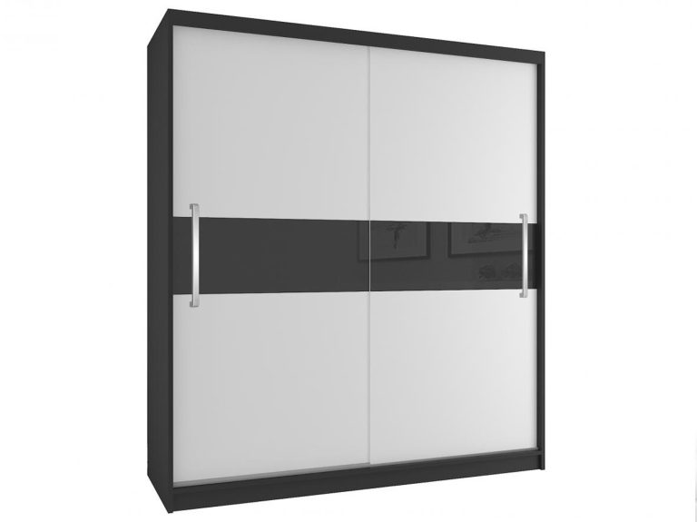 Armoire coulissante 133 cm blanc mat Fabricant SI SZP2/2/B/W/B/UU