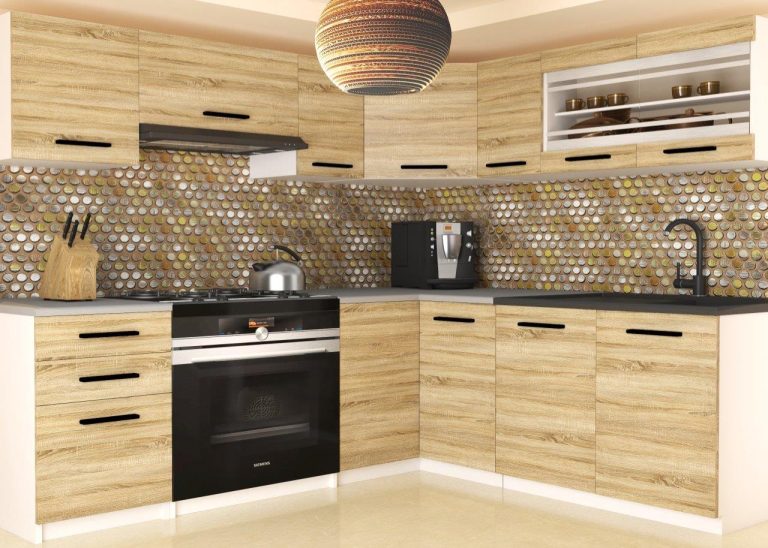 Meuble de cuisine 360 ​​cm chêne wotan chêne sonoma sans plan de travail Fabricant TOR LIDIA2/3/WT/DS/BB/B1