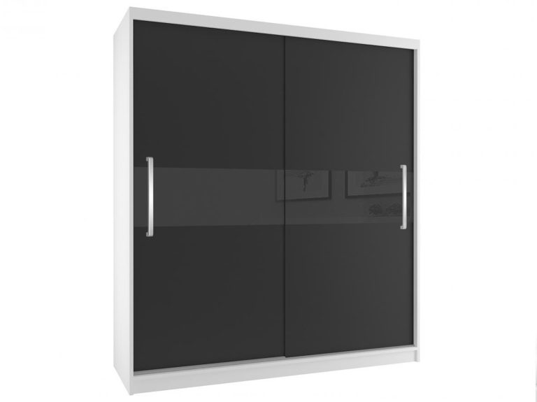 Armoire coulissante 133 cm noir ébène foncé Fabricant SI SZP2/2/W/B/B/UU