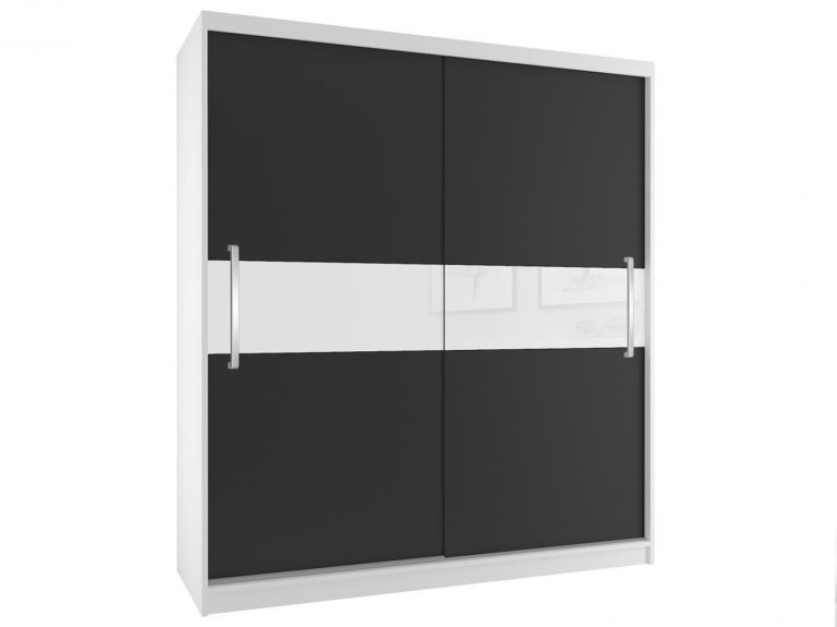 Armoire coulissante 133 cm noir ébène foncé Fabricant SI SZP2/2/W/B/W/UU