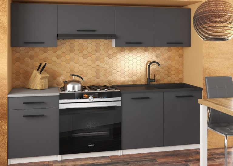 Meubles de cuisine 180 cm gris anthracite graphite sans plan de travail Fabricant TOR SUPERUNIQA2/3/WT/SR/BB/B1