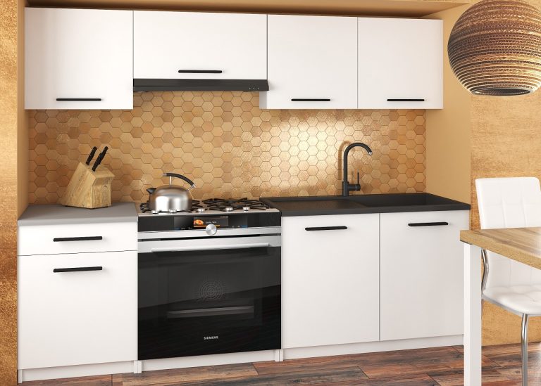 Meubles de cuisine 180 cm blanc mat avec plan de travail Fabricant TOR SUPERUNIQA2/3/WT/WT/0/B1