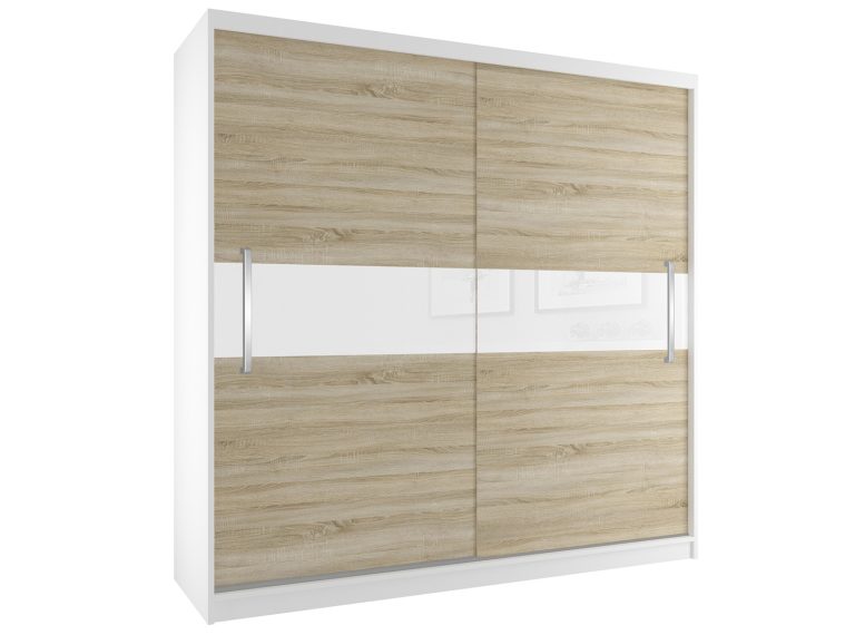 Armoire coulissante 200 cm en chêne chêne wotan chêne sonoma Fabricant SI SZP1/2/W/DS/W/UU