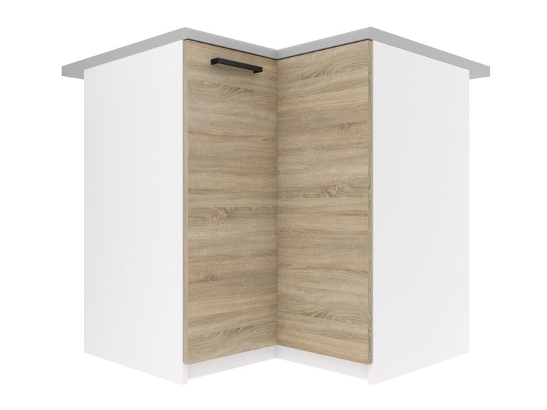 Meuble de cuisine d'angle sans plan de travail TOR SNP90/2/WT/DS/BB/B1