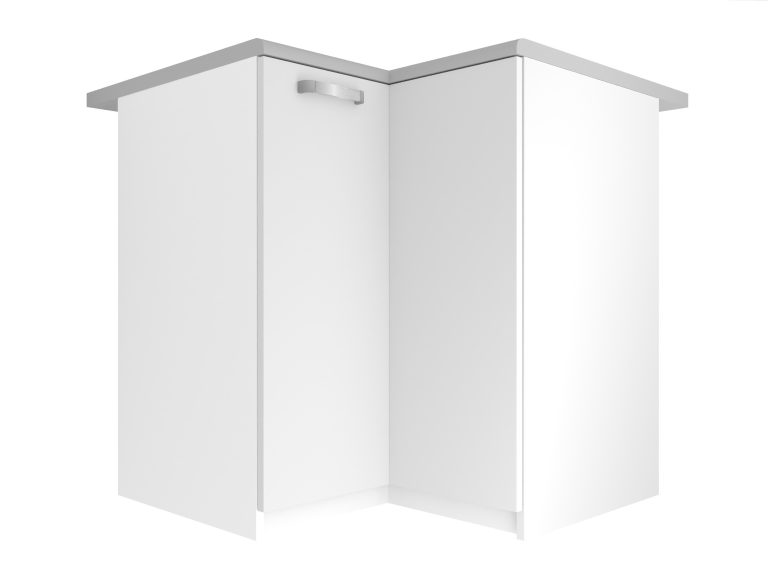 Armoire de cuisine Belini d'angle inférieure 90 cm blanc mat avec plan de travail Fabricant TOR SNP90/3/WT/WT/0/U