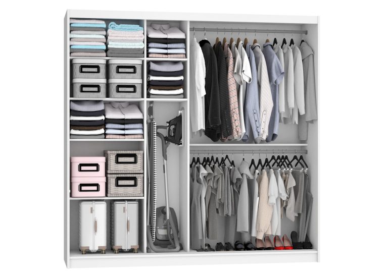 Armoire coulissante 200 cm blanc brillant Fabricant BH SZP1/2/W/WI/5W/HI