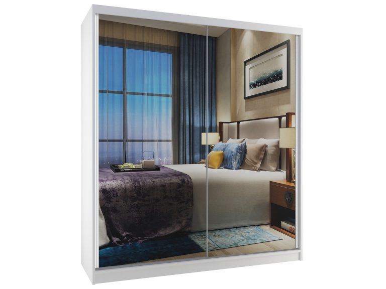 Armoire coulissante 133 cm avec miroir Fabricant M SZP2/2/W/WI/L/HI