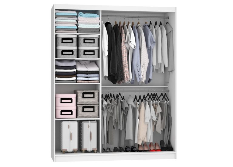 Armoire coulissante 158 cm avec miroir noir ébène foncé Fabricant MV SZP3/2/W/B/B/HI