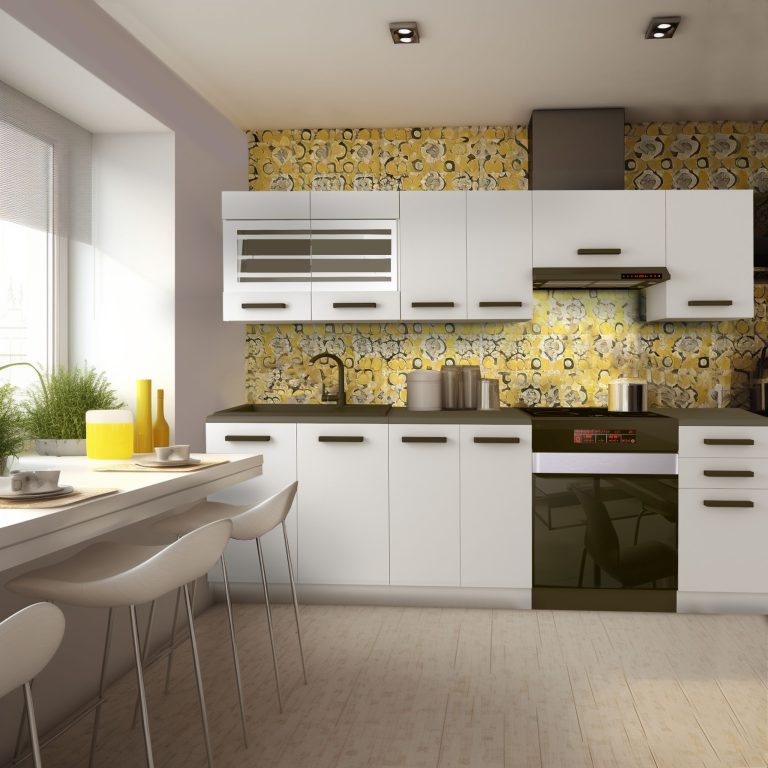 Meubles de cuisine Premium Version Complète 240 cm blanc mat avec plan de travail Fabricant  TOR LILY/0/WT/WT/B/B1
