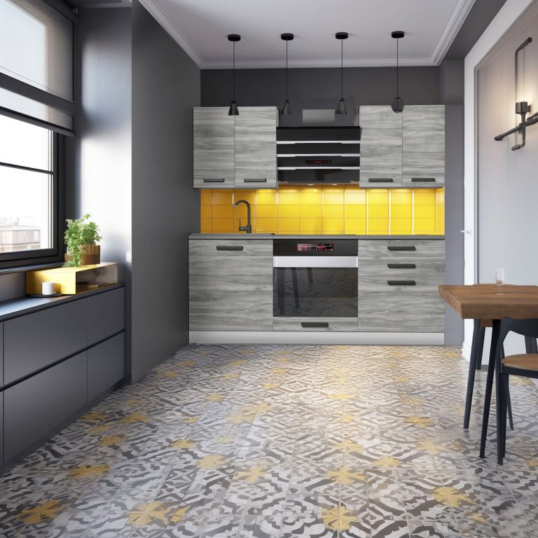 Meubles de cuisine Premium Version Complète 180 cm gris graphite anthracite avec plan de travail Fabricant TOR MARY/0/WT/GW/B/B1
