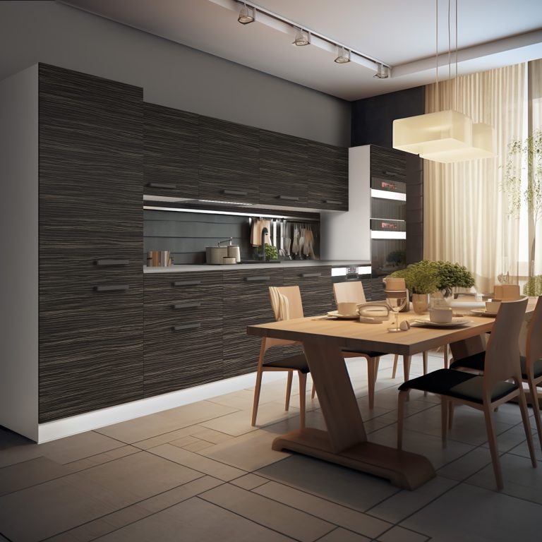 Meubles de cuisine Premium Version Complète 360 cm noir ébène sombre avec plan de travail Fabricant TOR NAOMI/0/WT/HK/B/B1
