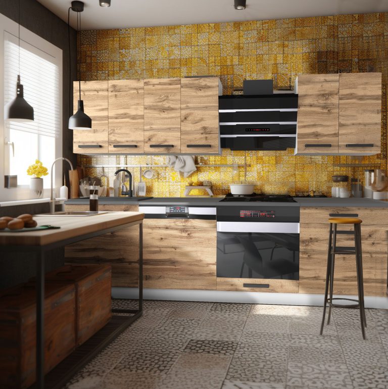 Meubles de cuisine Premium Version Complète 240 cm en chêne chêne wotan chêne sonoma avec plan de travail Fabricant TOR SUSAN/0/WT/DW/B/B1
