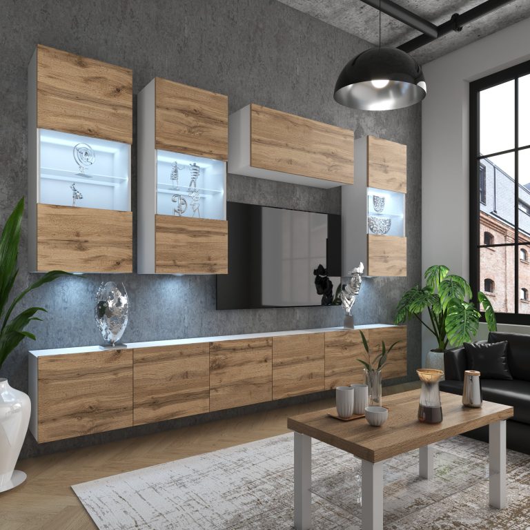 Meuble mural Nexum 85 NEX 5/0/W/DW/0/0/ PP