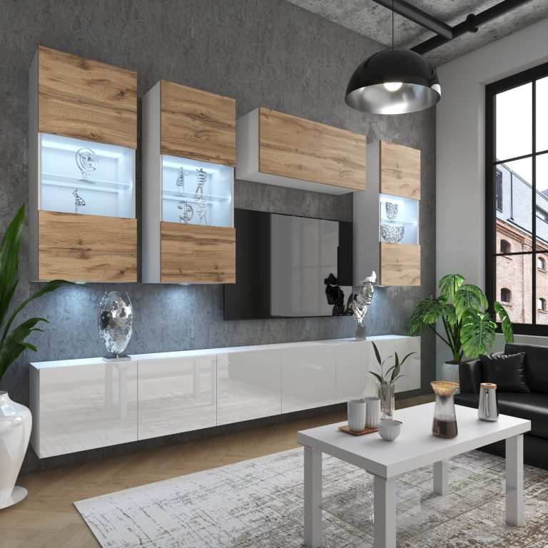 Meuble mural Nexum 78 NEX 5/0/W/DWW/0/0/PP
