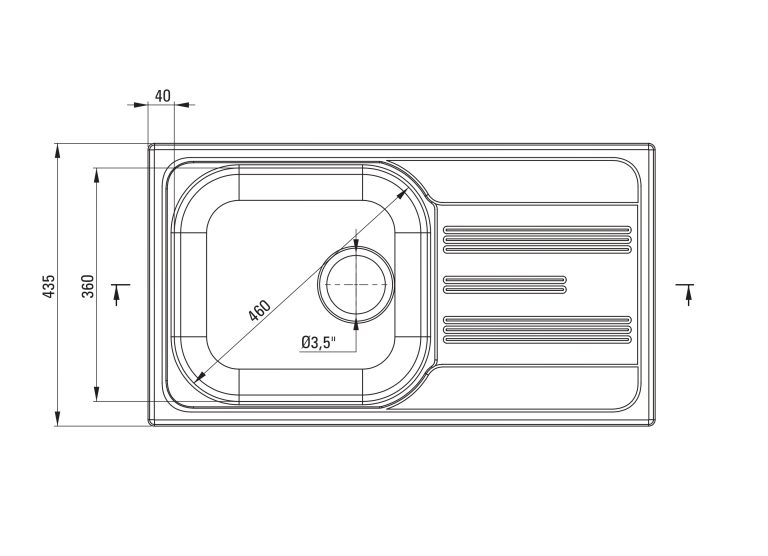 Ensemble PROMOTIONNEL évier en acier + robinet ZEX 0113 / MON 1