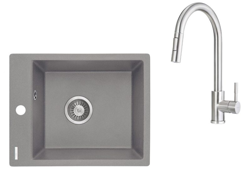 Ensemble PROMOTIONNEL évier + robinet flexible ZRC S103 / BBM F72M