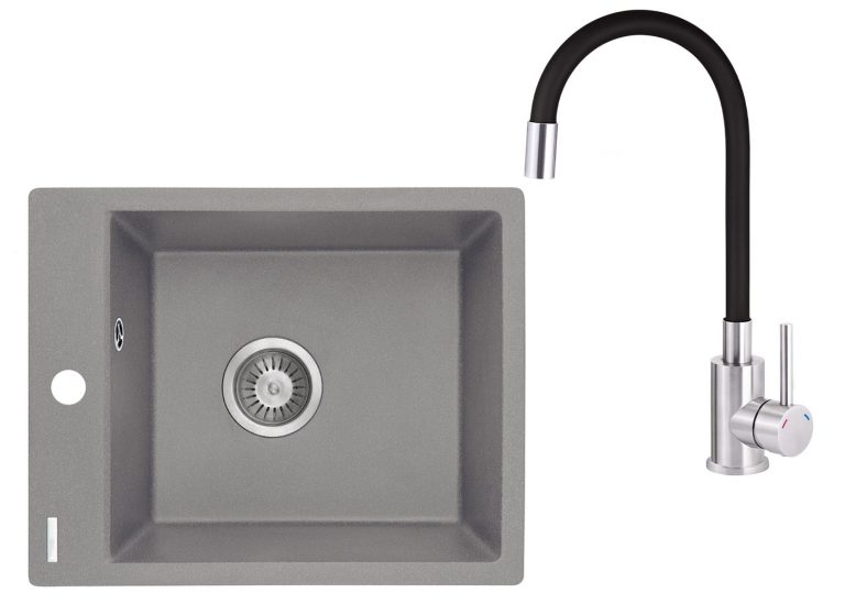 Ensemble PROMOTIONNEL évier + robinet flexible ZRC S103 / BOC B720