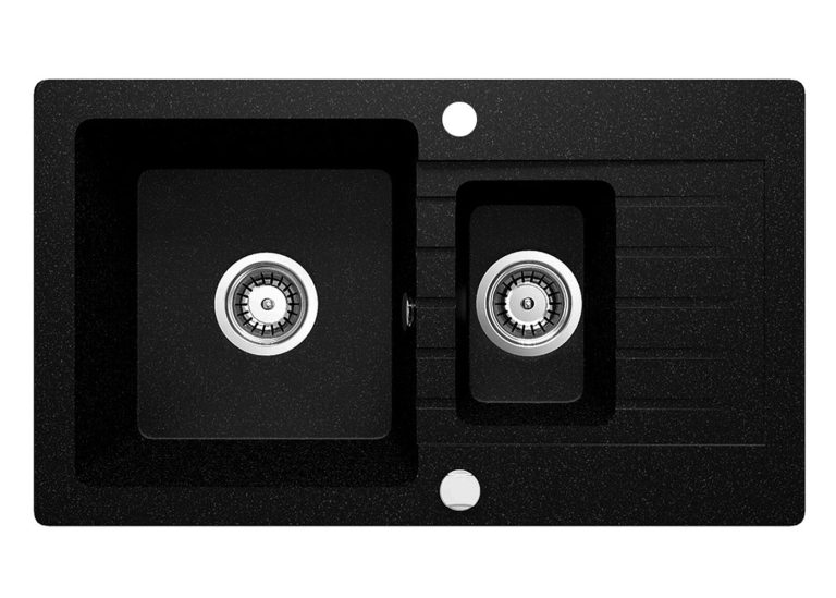 Évier en granit à 1.5 bac avec égouttoir ZQZ 2513