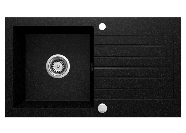 ZORBA Évier en granit à 1 bac avec égouttoir ZQZ 2113