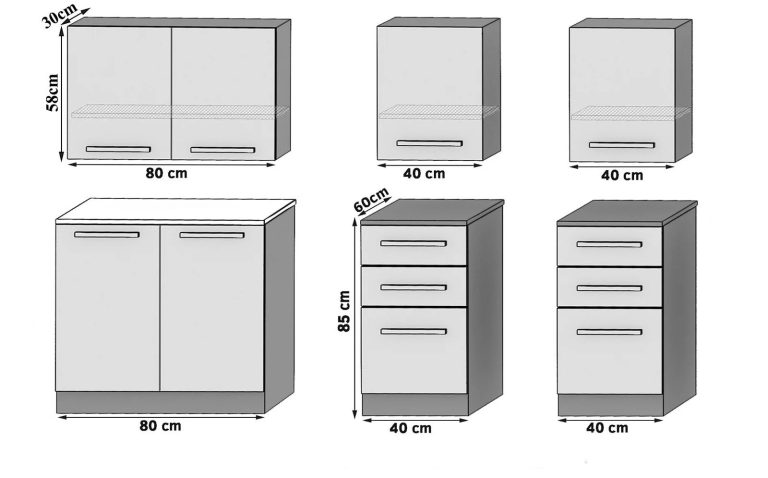 Meubles de cuisine 160 cm en chêne Wotan et chêne Sonoma avec plan de travail Fabricant TOR KOMPAKTO2/3/WT/DS/0/B1