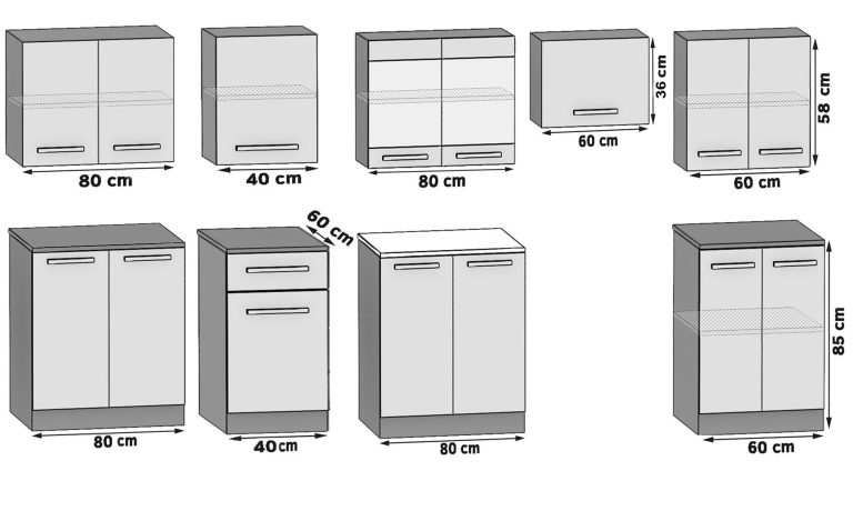Meubles de cuisine 320 cm en chêne chêne wotan chêne sonoma sans plateau Fabricant TOR JULIA/3/WT/DS/BB/B1
