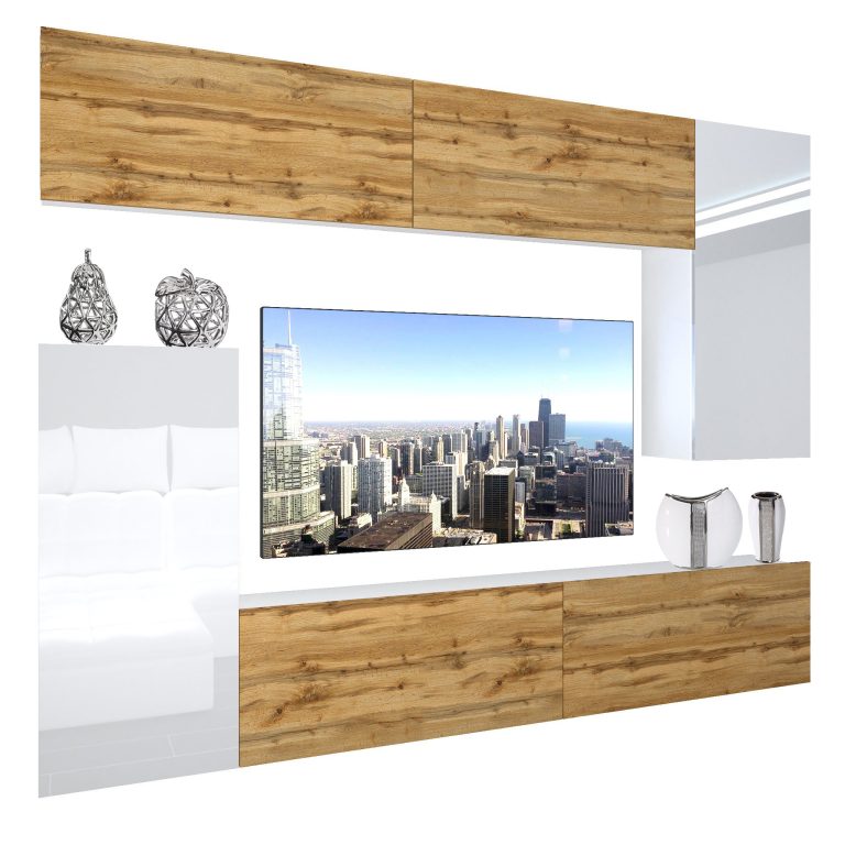 Meuble mural Nexum 124 NEX 8/0/W/DWWWDW/0/0/PP