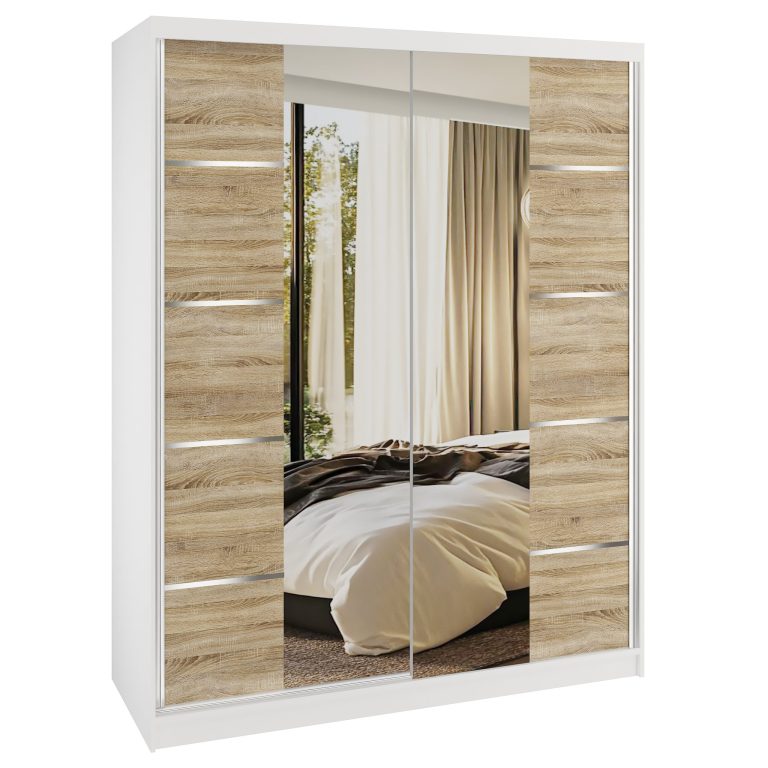 Armoire coulissante SERENITY 133 cm chêne sonoma mat Fabricant ME SERENITY SZP6/0/W/DS/0/HIAL