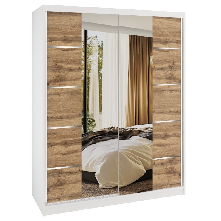 Armoire coulissante SERENITY 133 cm chêne wotan mat Fabricant ME SERENITY SZP6/0/W/DW/0/HIAL