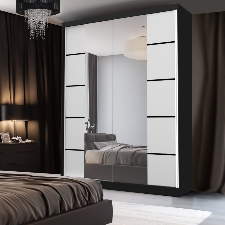 Armoire coulissante SERENITY 133 cm mat blanc Fabricant  ME SERENITY SZP6/0/B/W/0/HIAL