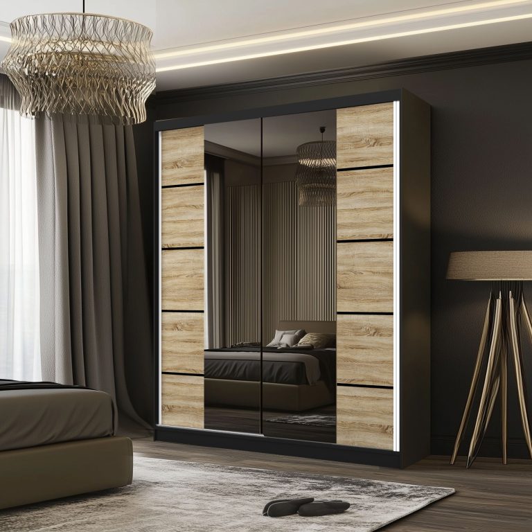 Armoire coulissante SERENITY 133 cm chêne sonoma Fabricant ME SERENITY SZP6/0/B/DS/0/HIAL