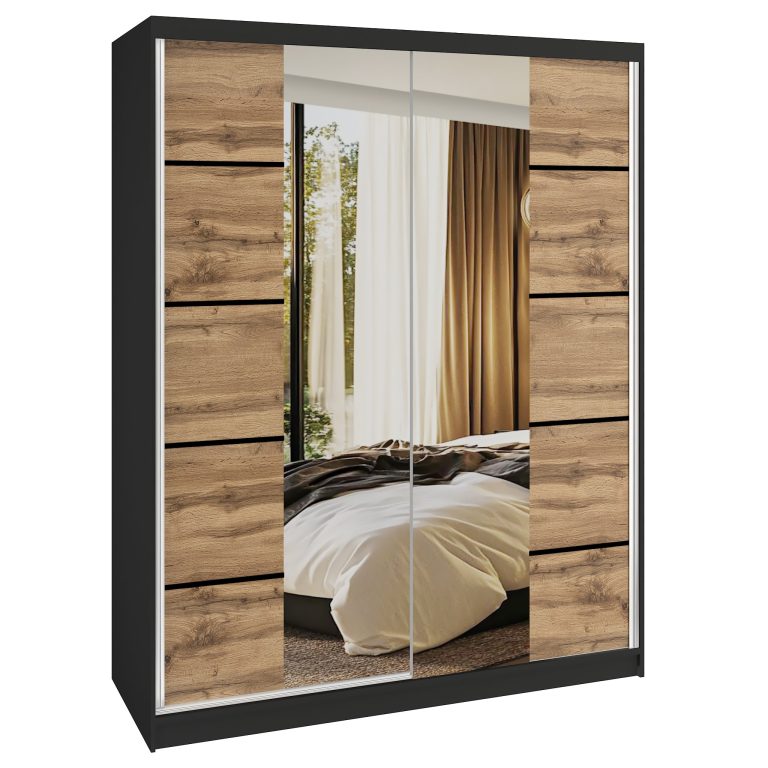 Armoire coulissante SERENITY 133 cm chêne wotan Fabricant ME SERENITY SZP6/0/B/DW/0/HIAL