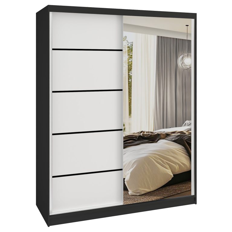 Armoire coulissante SERENITY 133 cm mat blanc Fabricant MBP SERENITY SZP6/0/B/W/0/HIA
