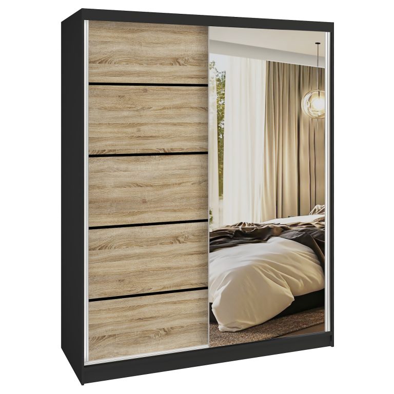 Armoire coulissante SERENITY 133 cm chêne sonoma mat Fabricant MBP SERENITY SZP6/0/B/DS/0/HIAL