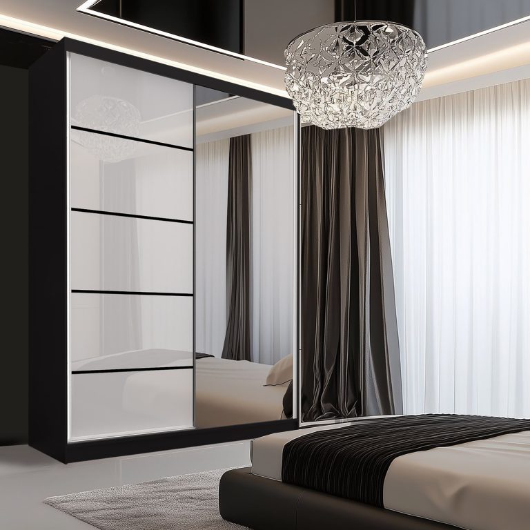 Armoire coulissante SERENITY 133 cm brillance blanc Fabricant MGB SERENITY SZP6/0/B/W/0/HIAL