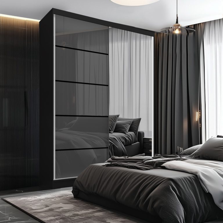 Armoire coulissante SERENITY 133 cm brillance gris Fabricant MGB SERENITY SZP6/0/B/S/0/HIAL