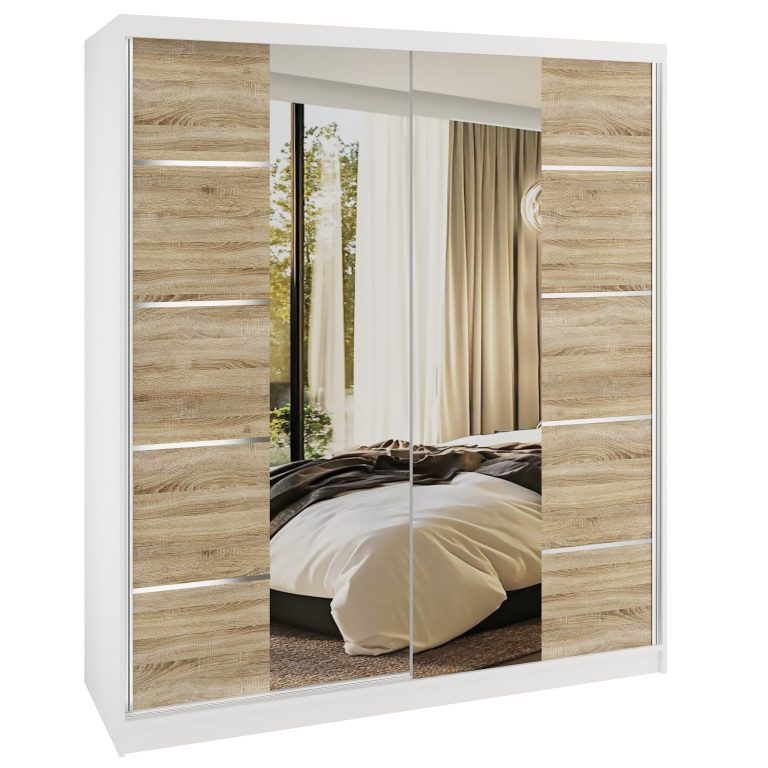 Armoire coulissante SERENITY 158 cm chêne sonoma mat Fabricant ME SERENITY SZP7/0/W/DS/0/HIAL