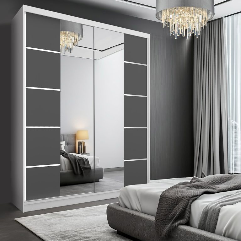 Armoire coulissante SERENITY 158 cm mat gris Fabricant ME SERENITY SZP7/0/W/SR/0/HIAL