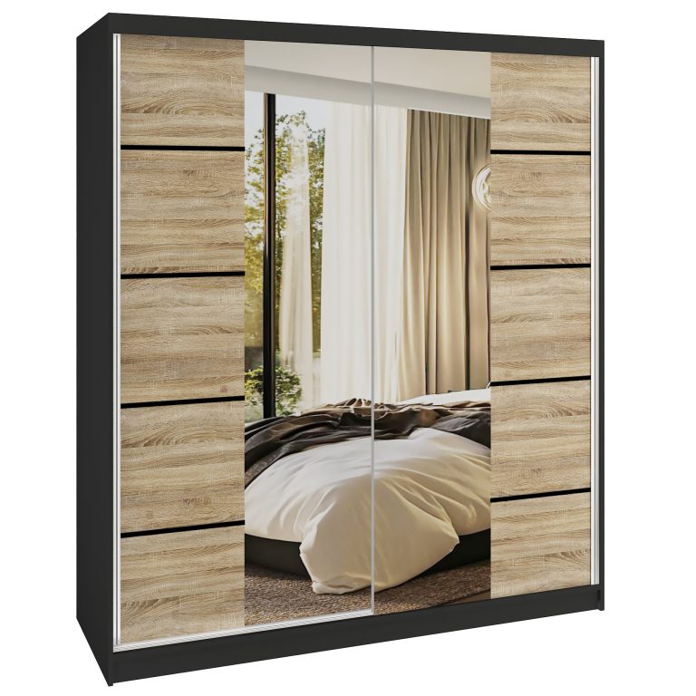 Armoire coulissante SERENITY 158 cm chêne sonoma mat Fabricant ME SERENITY SZP7/0/B/DS/0/HIAL
