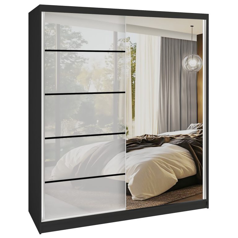 Armoire coulissante SERENITY 158 cm brillance blanc Fabricant MGB SERENITY SZP7/0/B/W/0/HIAL