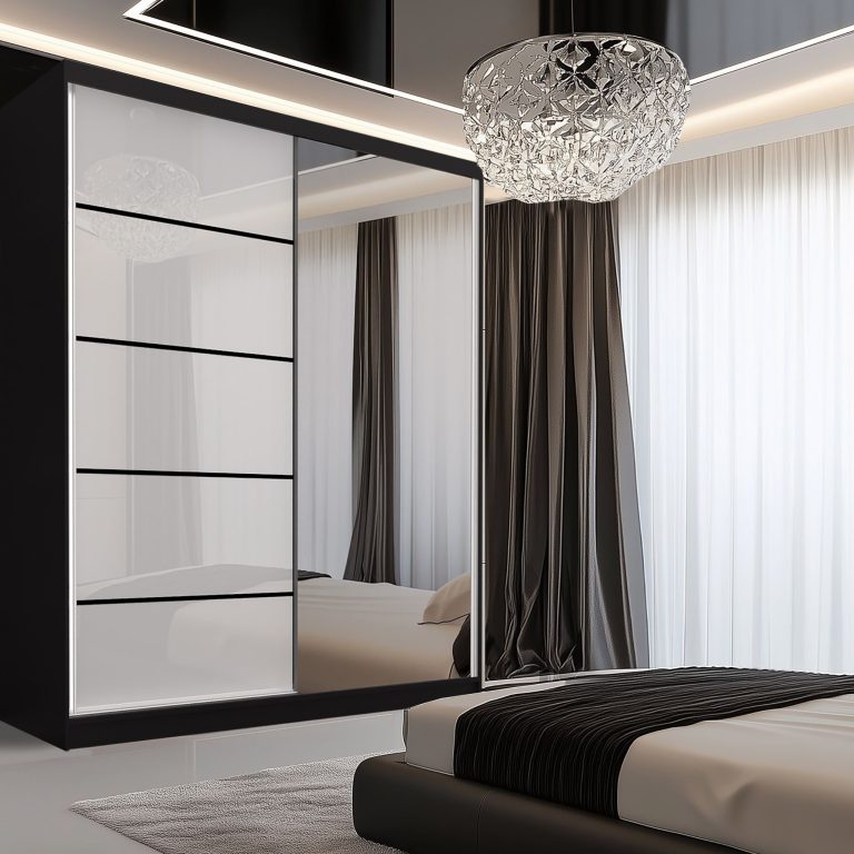 Armoire coulissante SERENITY 158 cm brillance blanc Fabricant MGB SERENITY SZP7/0/B/W/0/HIAL