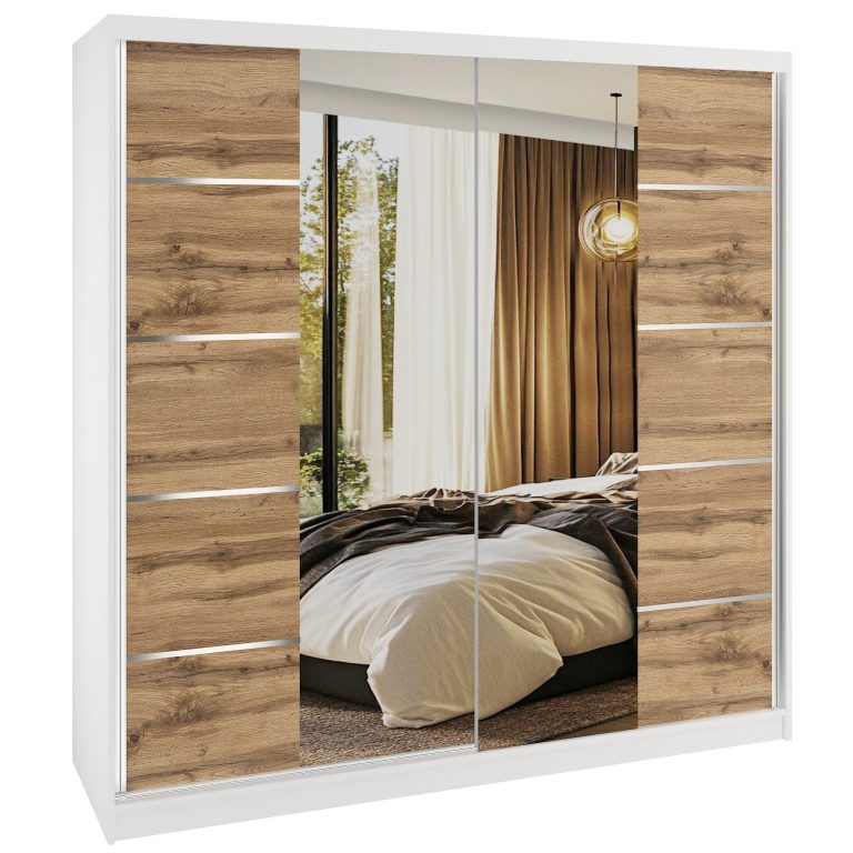 Armoire coulissante SERENITY 200 cm chêne wotan Fabricant ME SERENITY SZP5/0/W/DW/0/HIAL