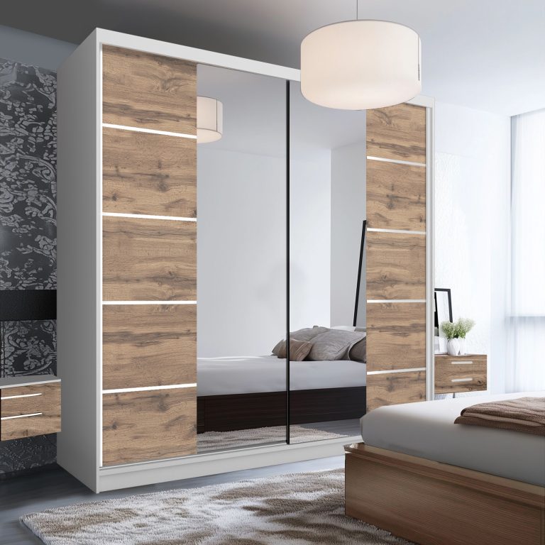 Armoire coulissante SERENITY 200 cm chêne wotan Fabricant ME SERENITY SZP5/0/W/DW/0/HIAL