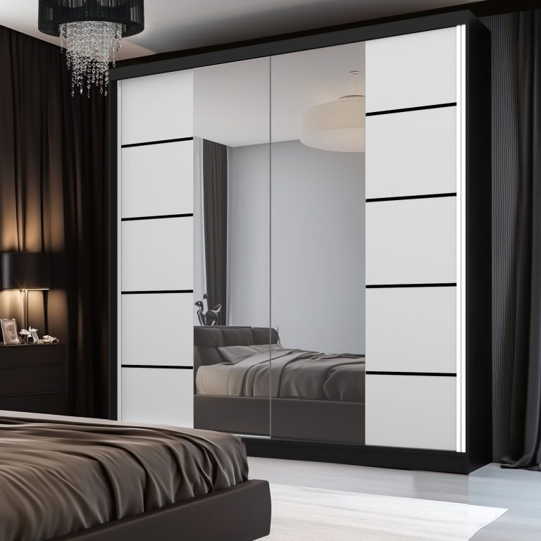 Armoire coulissante SERENITY 200 cm mat blanc Fabricant ME SERENITY SZP5/0/B/W/0/HIAL