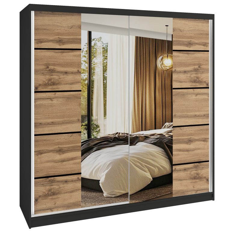 Armoire coulissante SERENITY 200 cm chêne wotan Fabricant ME SERENITY SZP5/0/B/DW/0/HIAL