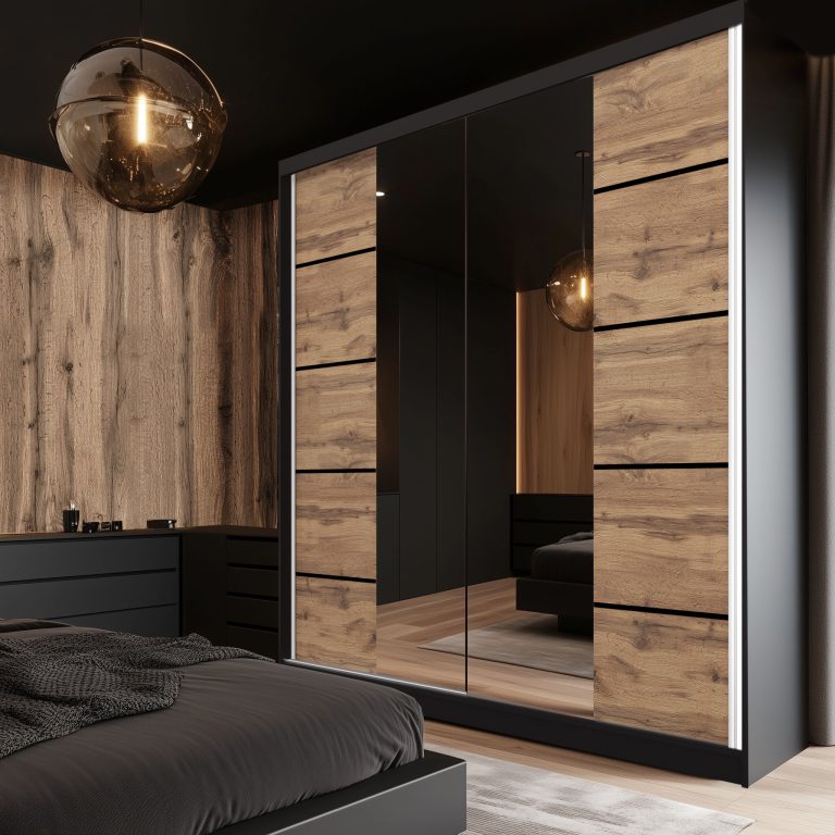 Armoire coulissante SERENITY 200 cm chêne wotan Fabricant ME SERENITY SZP5/0/B/DW/0/HIAL