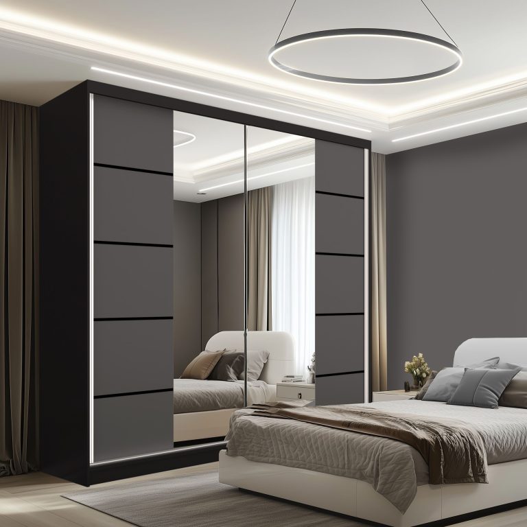 Armoire coulissante SERENITY 200 cm mat gris Fabricant ME SERENITY SZP5/0/B/SR/0/HIAL