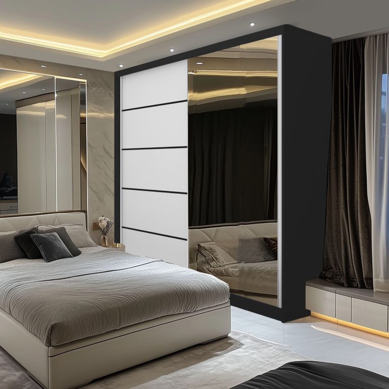 Armoire coulissante SERENITY 200 cm mat blanc Fabricant MBP SERENITY SZP5/0/B/W/0/HIAL